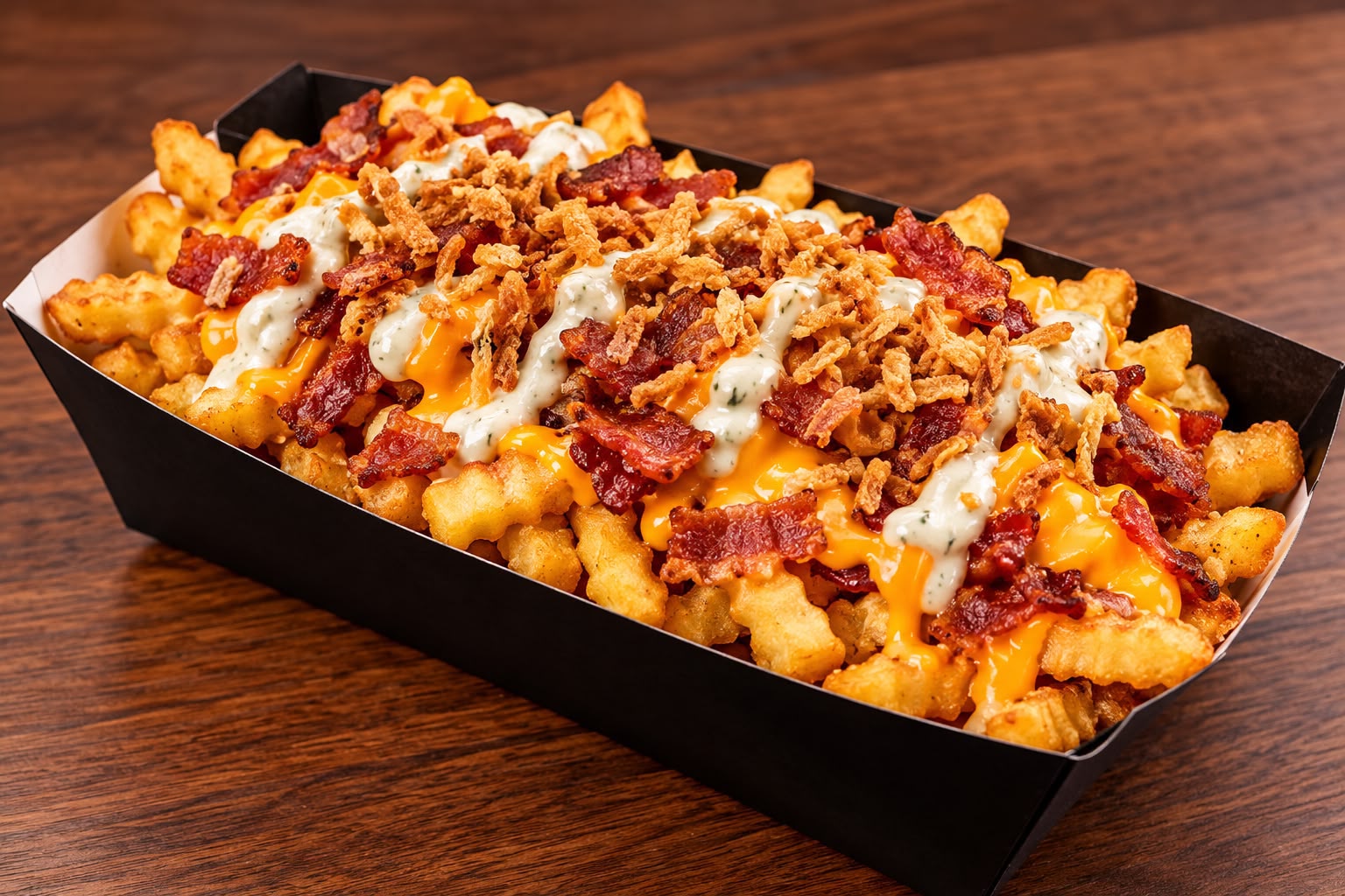 Bacon crunchy fries