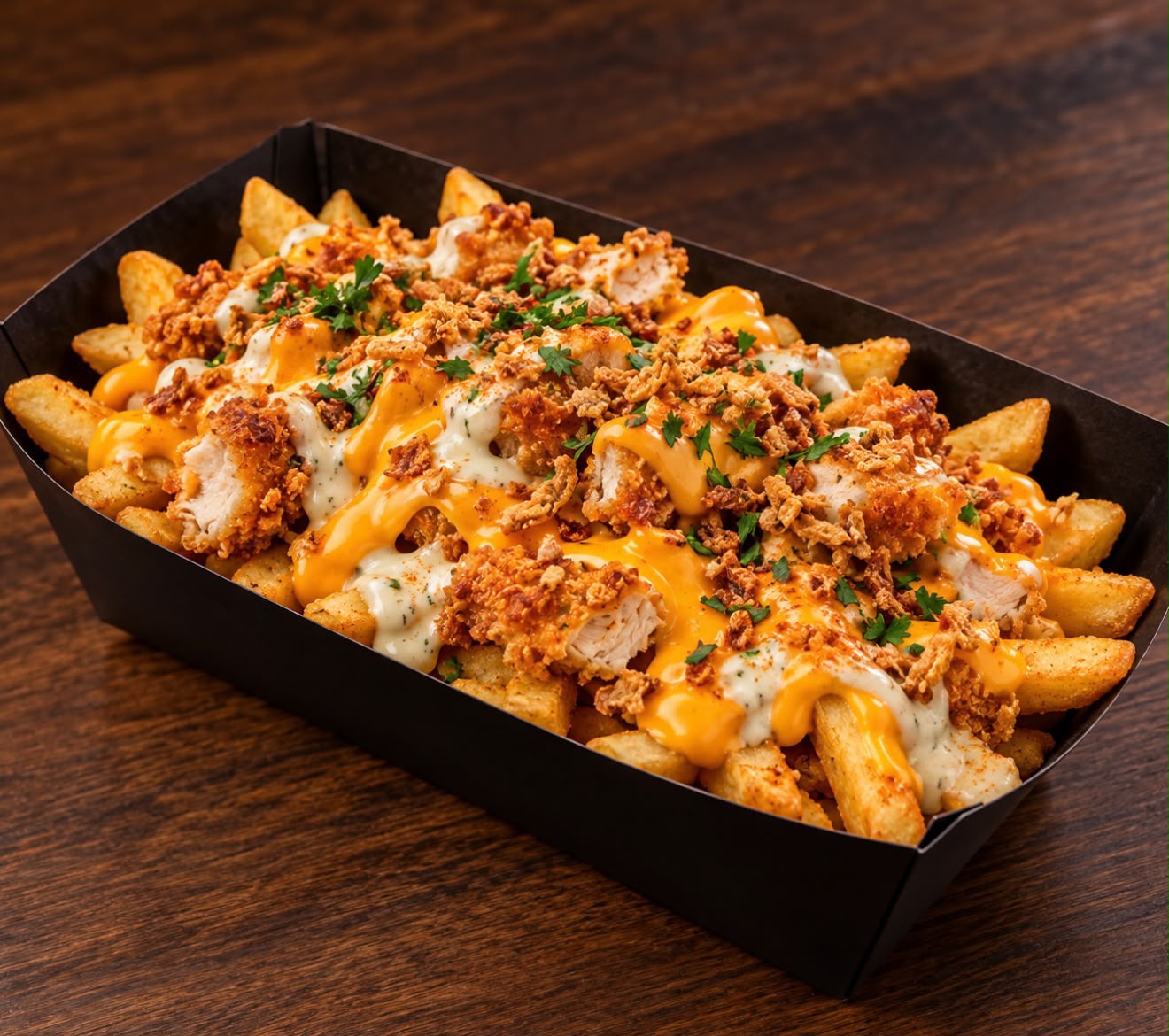 Chicken crunchy fries